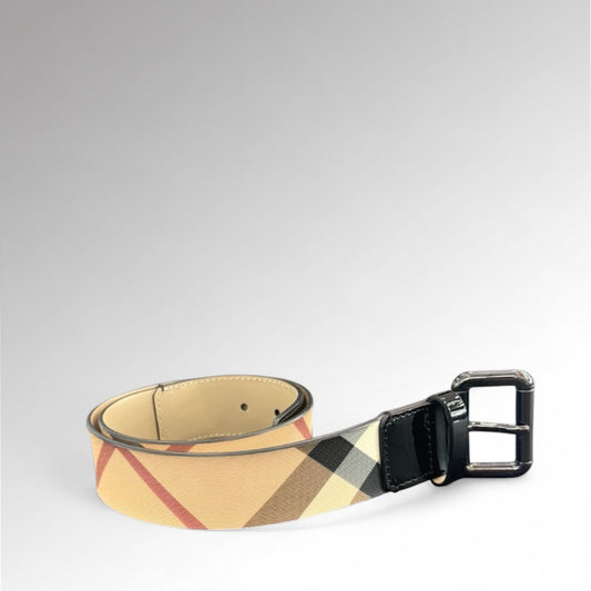 Ceinture Check Canvas