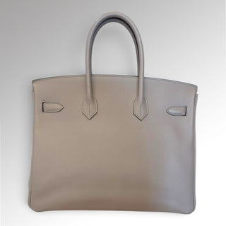 Sac Birkin 35 Gris Asphalte