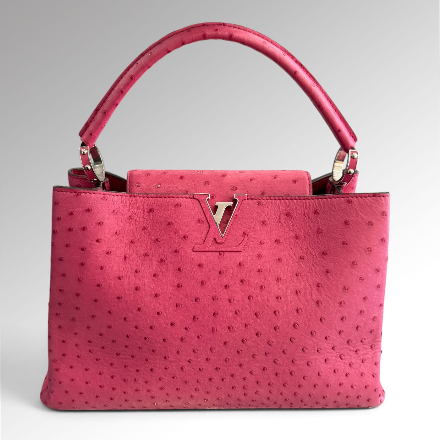 Sac Capucines MM Autruche