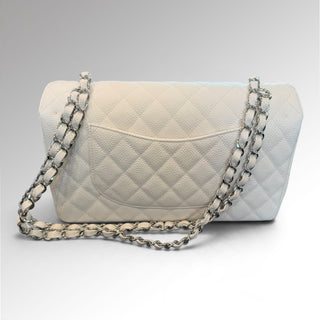 Sac Timeless Classic Double Flap Caviar Blanc