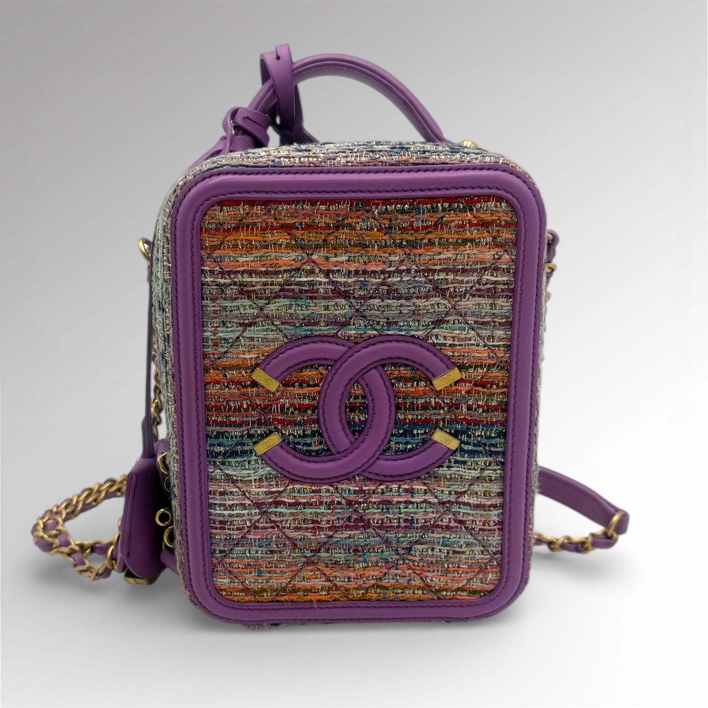 Sac Vanity Case tweed Small CC