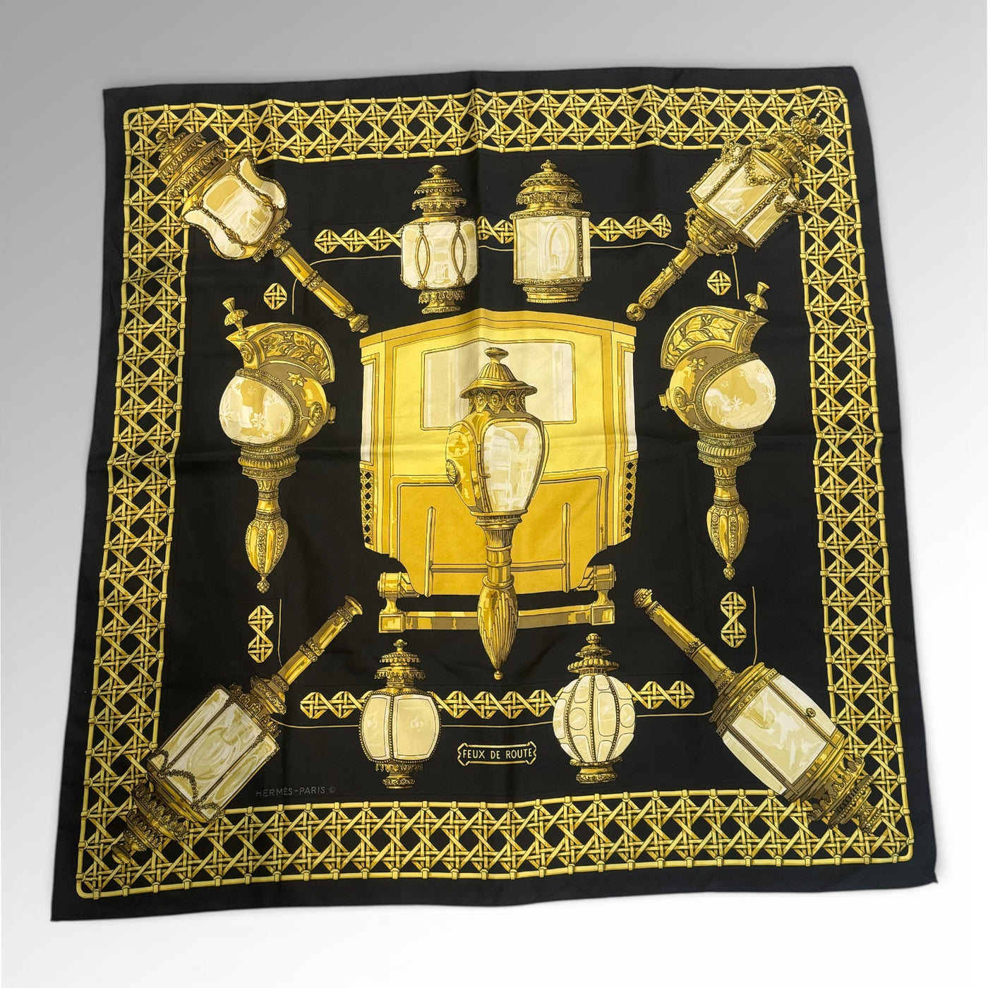 Carré en soie Feux de route