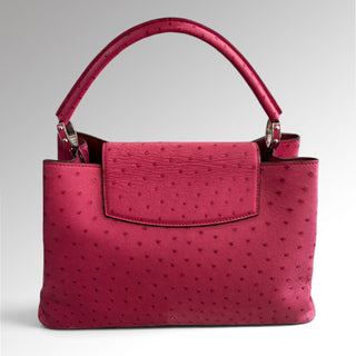 Sac Capucines MM Autruche