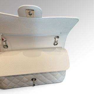Sac Timeless Classic Double Flap Caviar Blanc