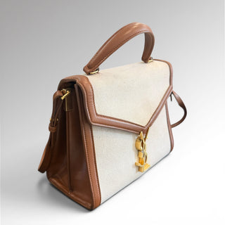 Sac Cassandra cuir et toile