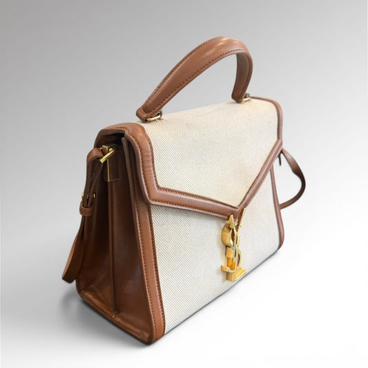 Sac Cassandra cuir et toile