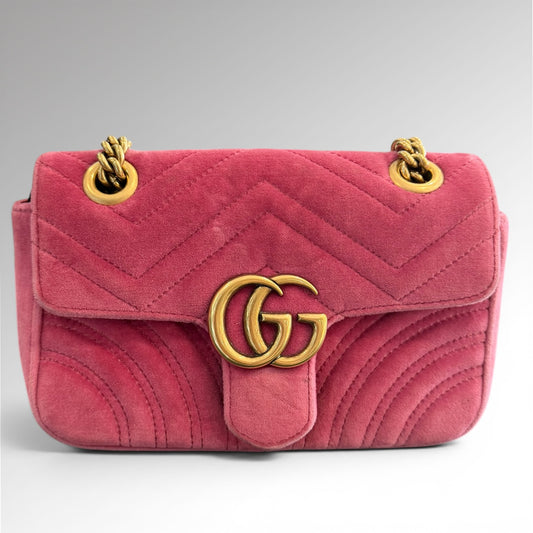 Sac GG Marmont small velours