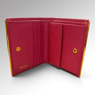 Portefeuille Saffiano Metal