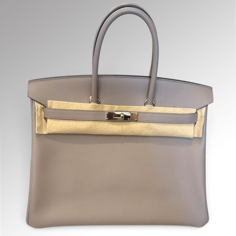 Sac Birkin 35 Gris Asphalte