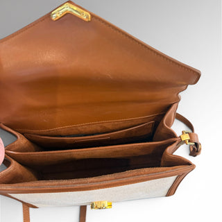 Sac Cassandra cuir et toile