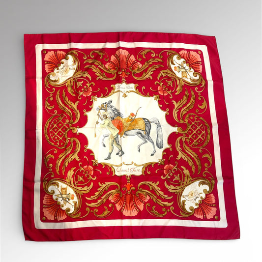 Carré en soie Cheval Turc