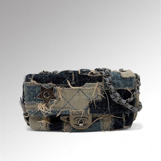 Timeless Denim Patchwork Bag
