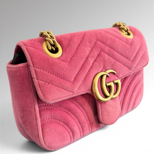 Sac GG Marmont small velours