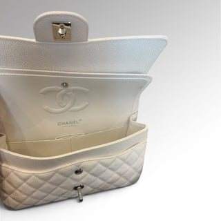 Sac Timeless Classic Double Flap Caviar Blanc