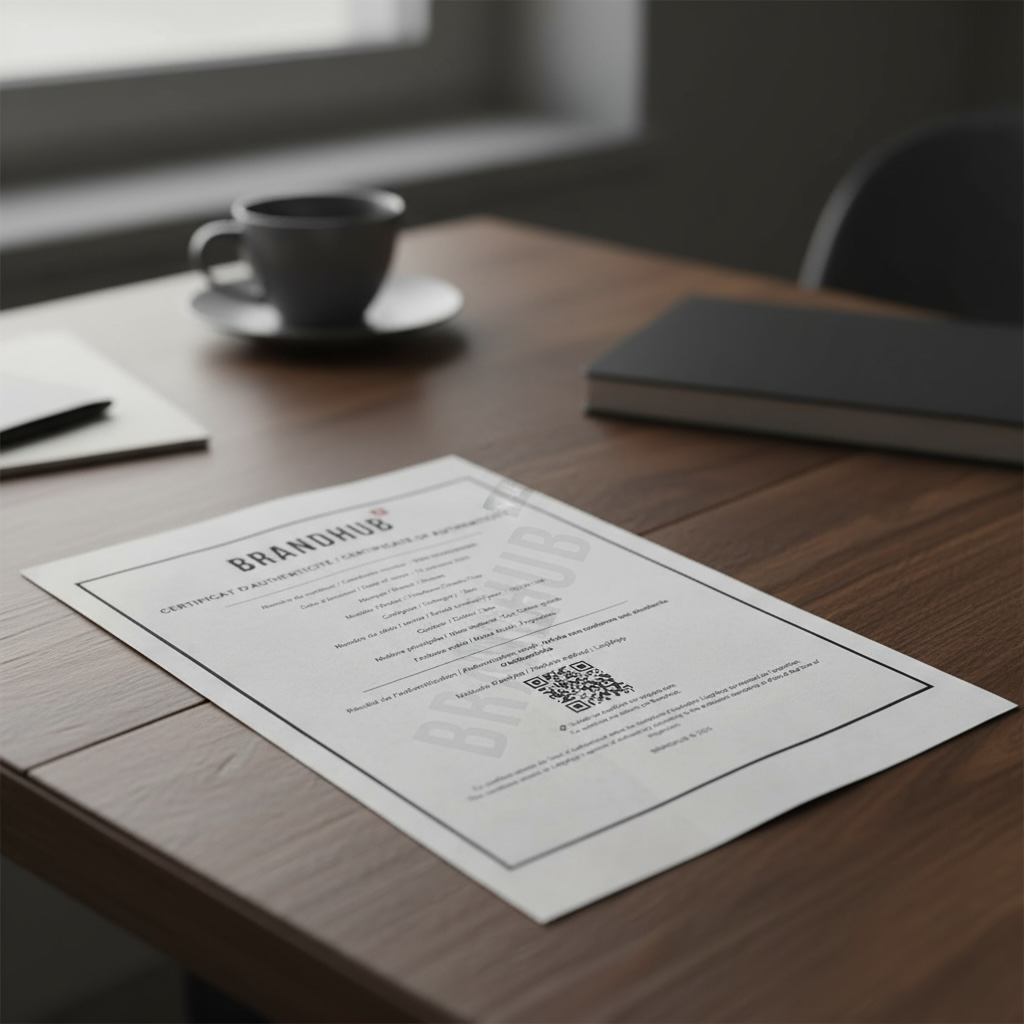 Certificat d’authenticité BrandHub