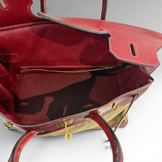 Sac Birkin 35 Toile et cuir